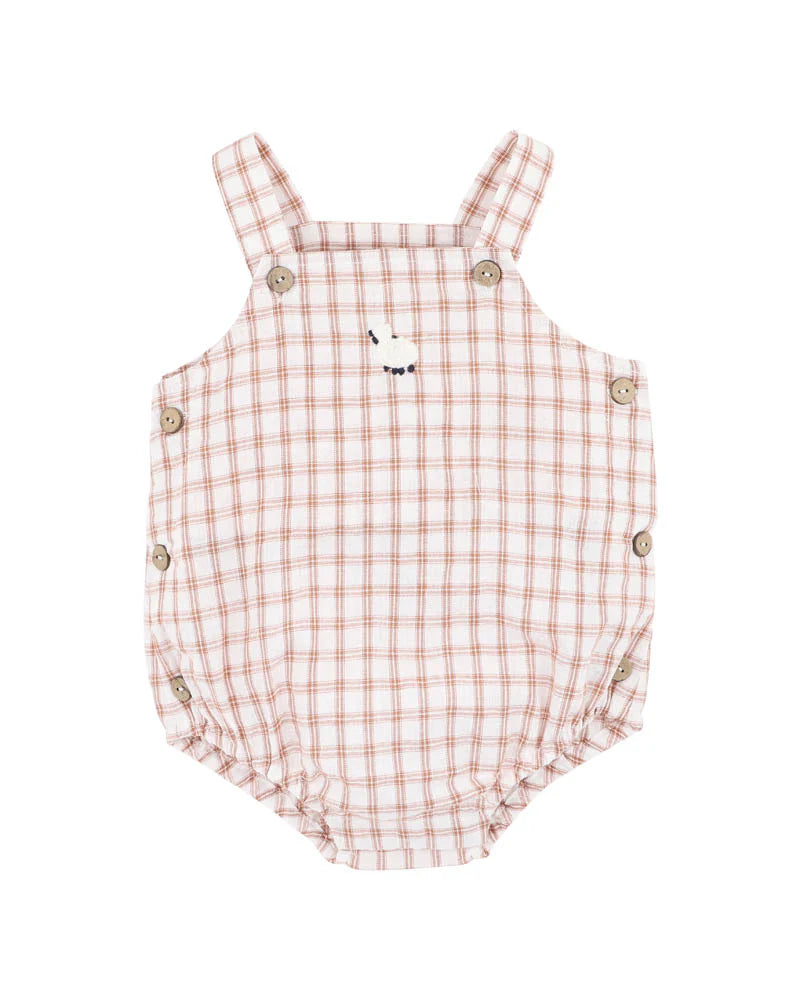 Minihaha Clayton Check Sheep Bodysuit