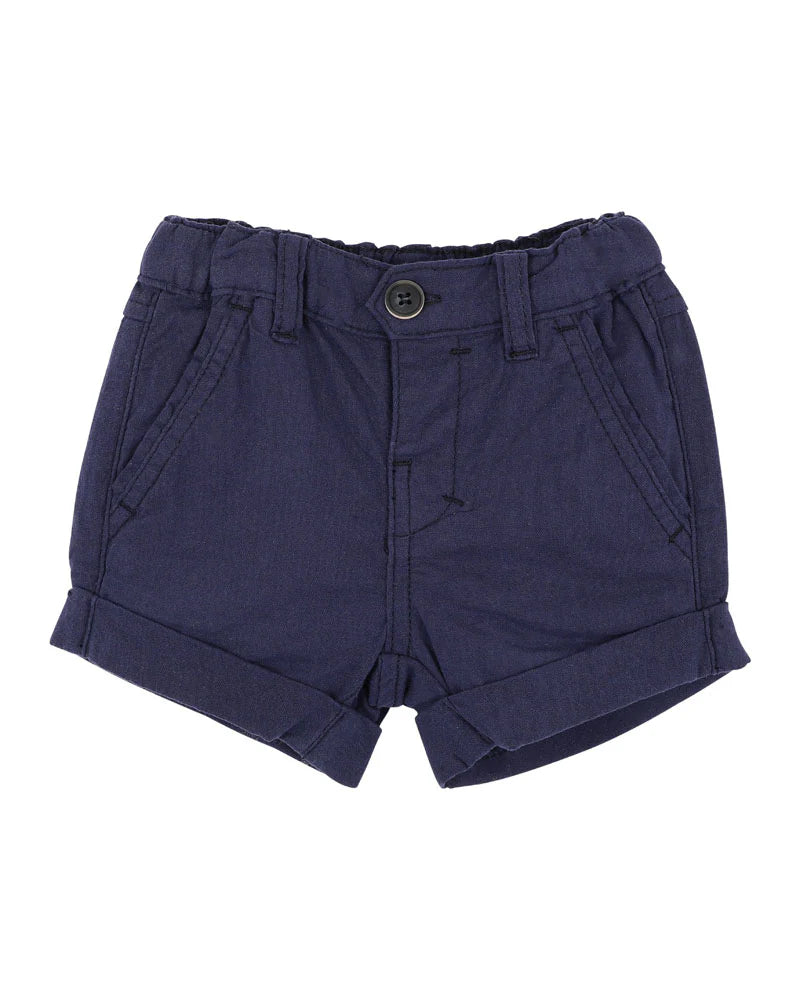 Minihaha Navy Roman Pocket Shorts
