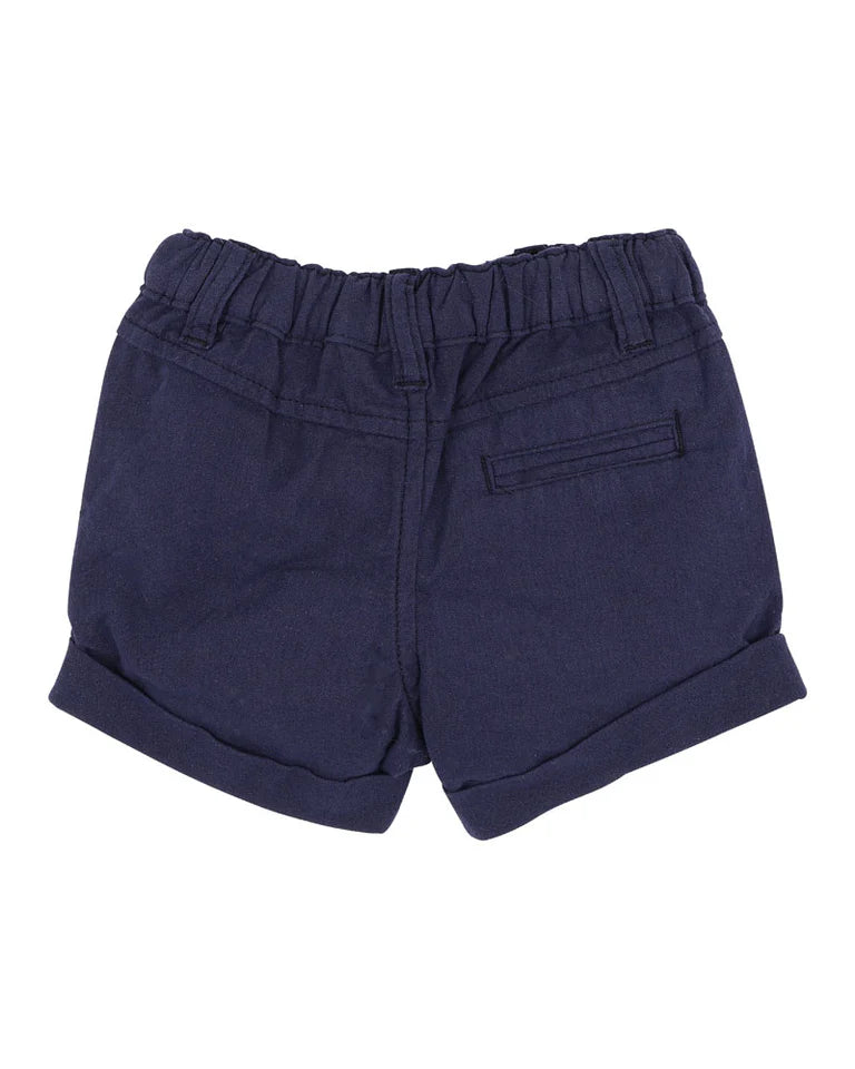 Minihaha Navy Roman Pocket Shorts