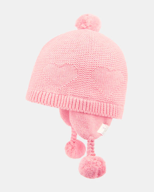 Toshi Beanie Earmuff Heart - Pearl