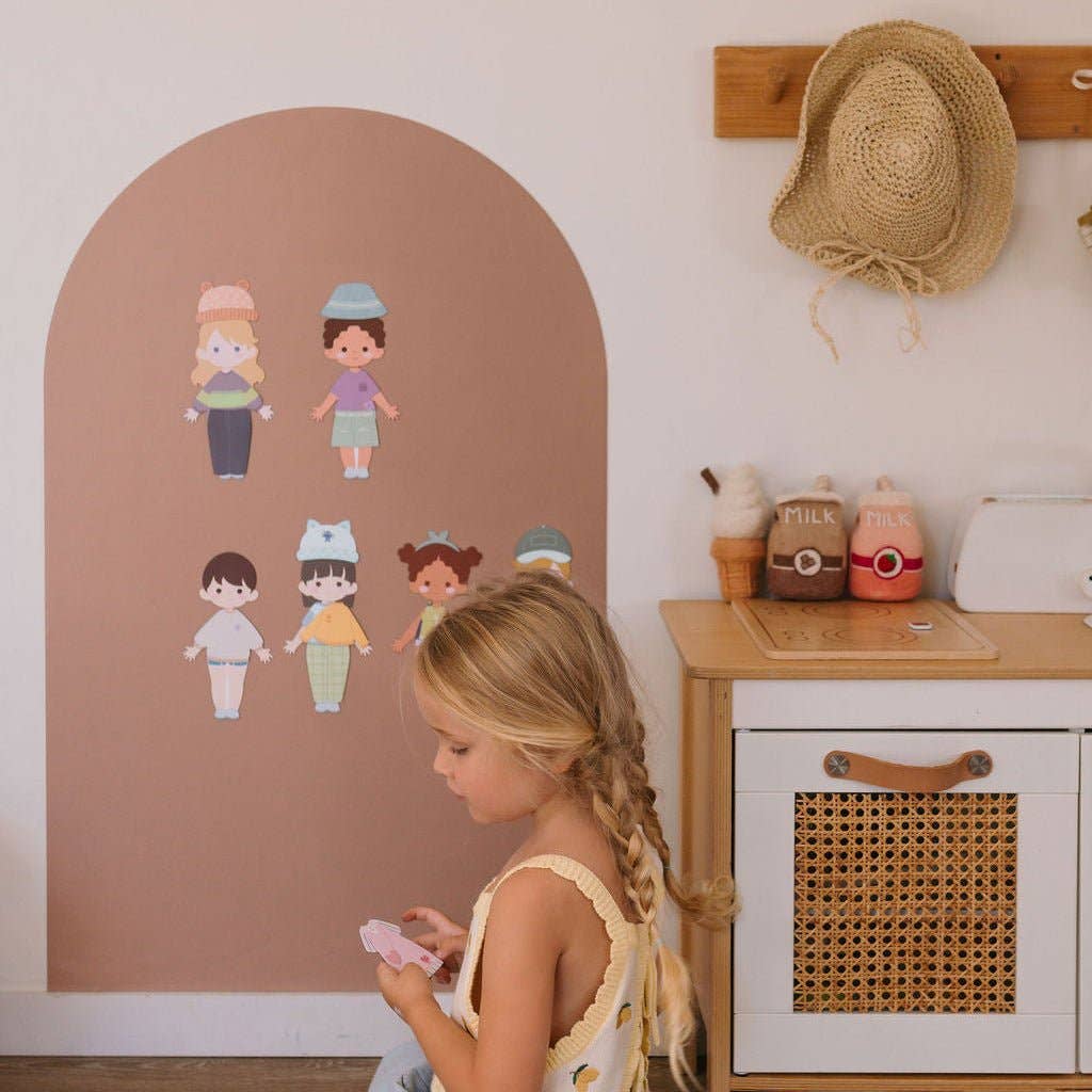 SmartyPals Dress Me Up Magnet Set - Mix & Match Magnetic Dolls for Kids