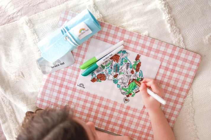 Scribble Mat Mini - Australian Map