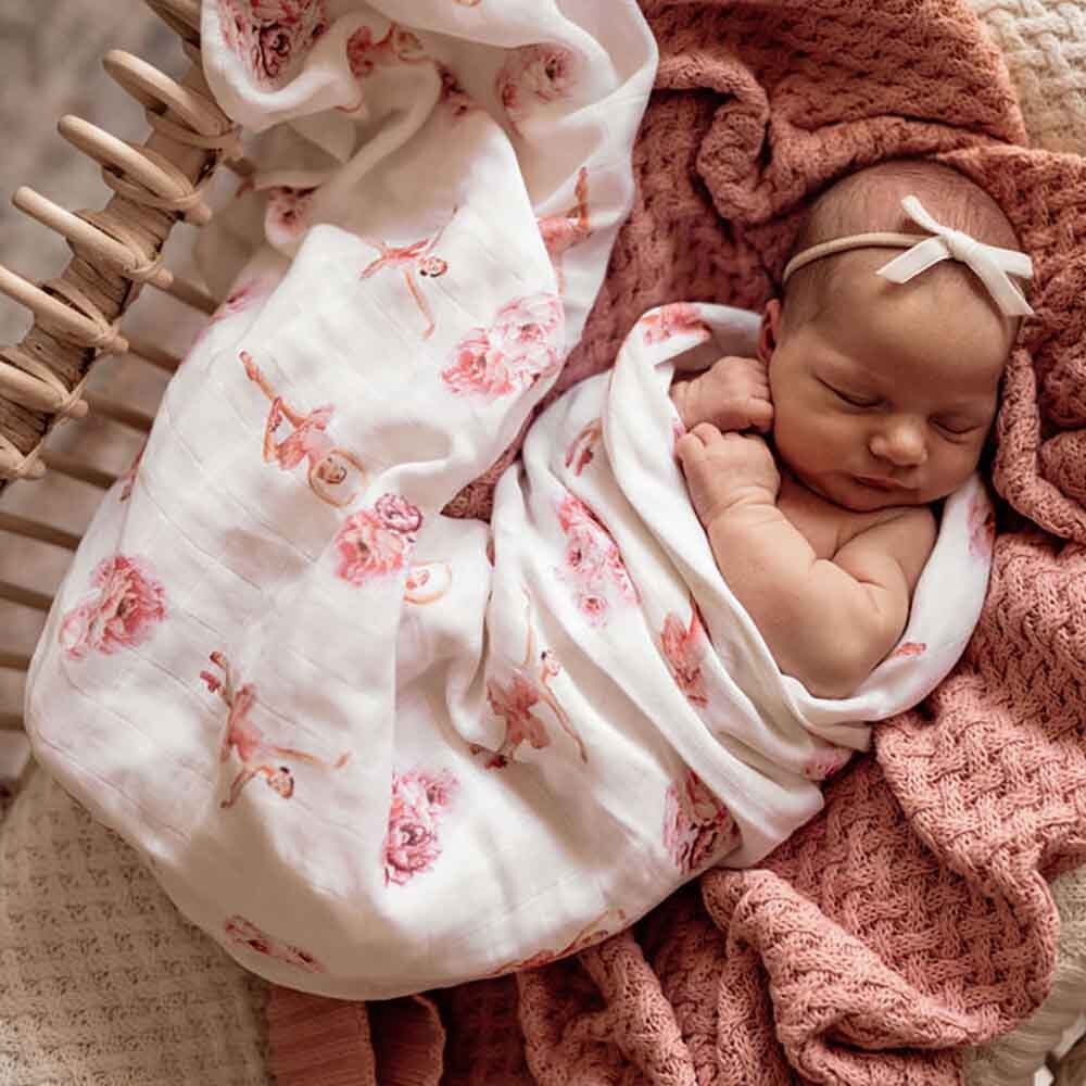 Snuggle Hunny Organic Muslin Wrap - Ballerina
