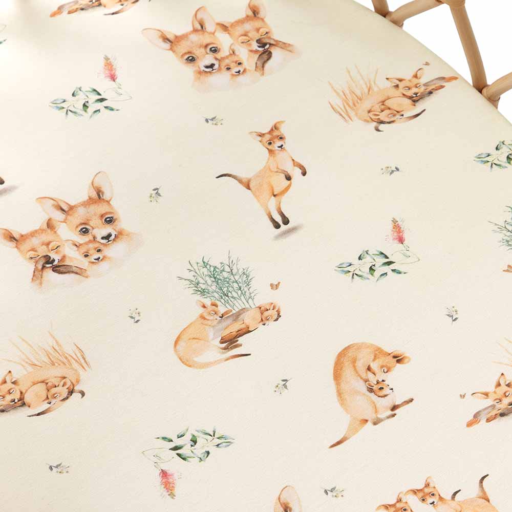 Snuggle Hunny Kanga Organic Bassinet Sheet / Change Pad Cover