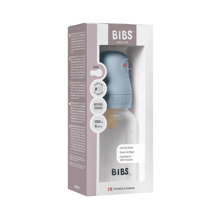 BIBs Plastic Bottle - 150ml - Baby Blue