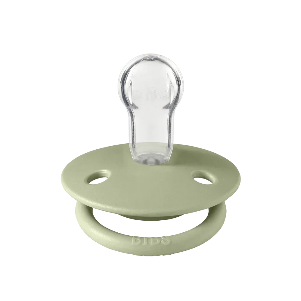 BIBS De Lux Pacifiers / Silicone 2 Pack - Ivory/Sage