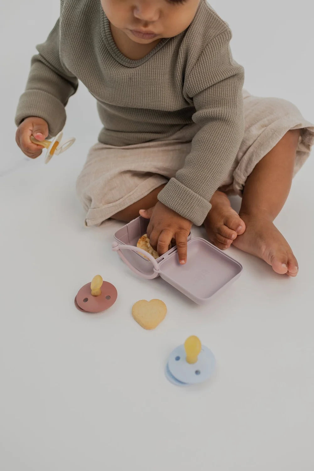 BIBS Pacifier Box - Dusty Lilac