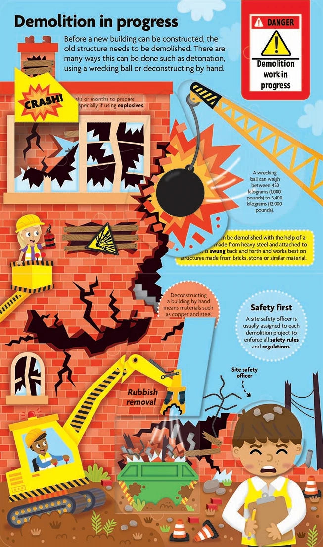 FunFacts Explore Construction Lift the Flap Board Book