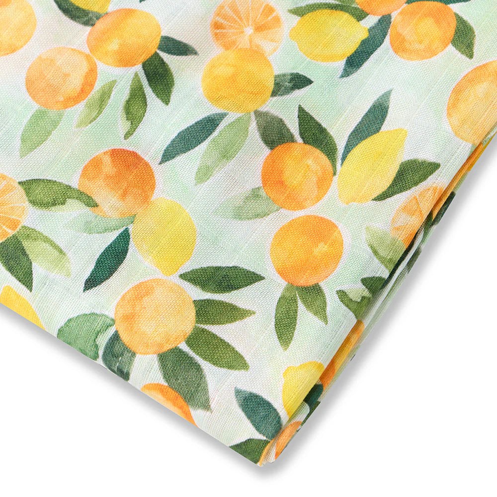 Snuggle Hunny Organic Muslin Wrap - Citrus Squeeze