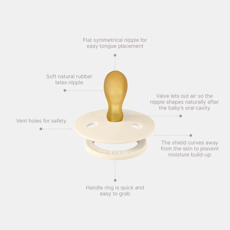 BIBS Pacifier Symmetrical - Vanilla/Cloud