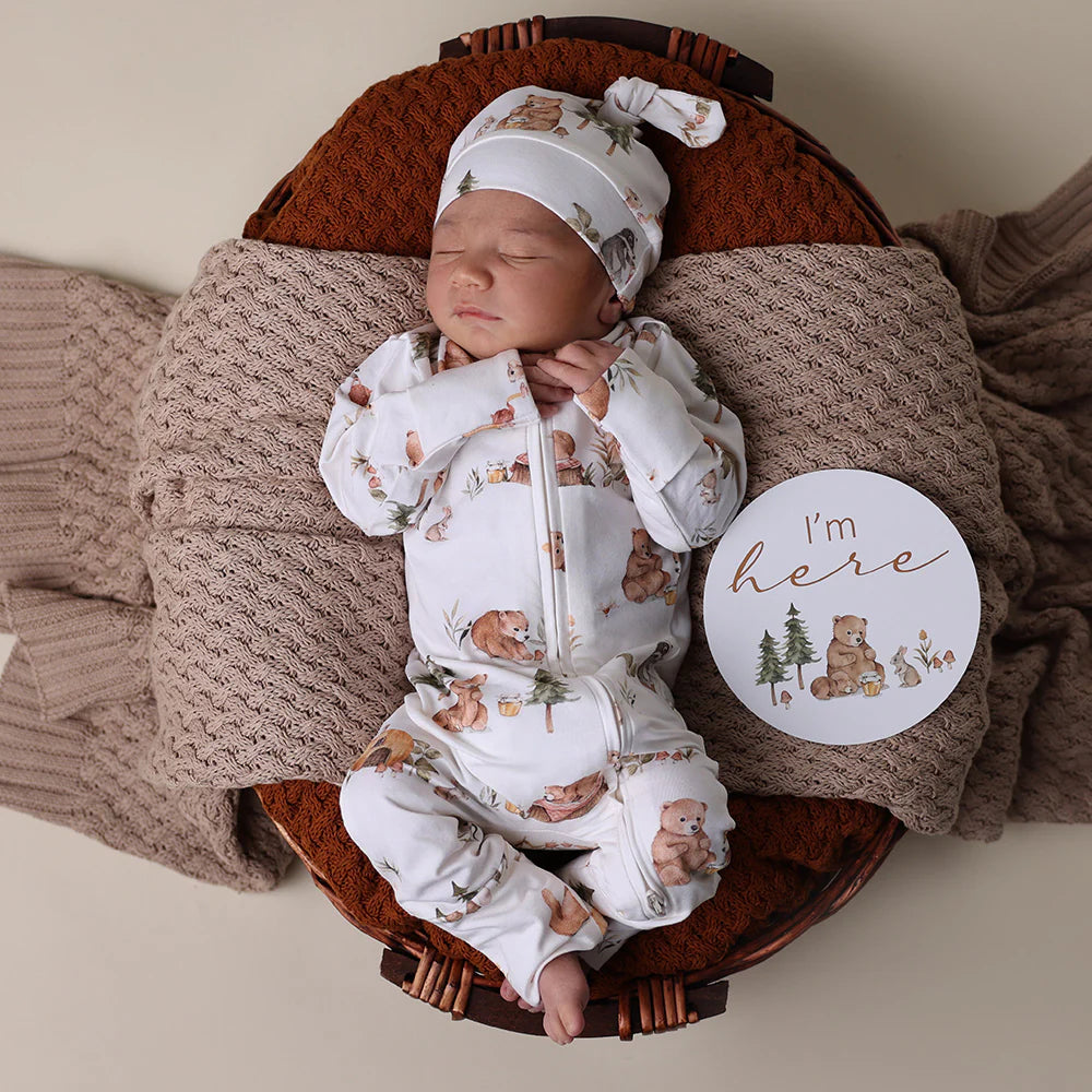 Snuggle Hunny Organic Convertible Romper - Bears