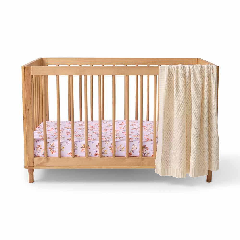 Snuggle Hunny Major Mitchell Organic Fitted Cot Sheet