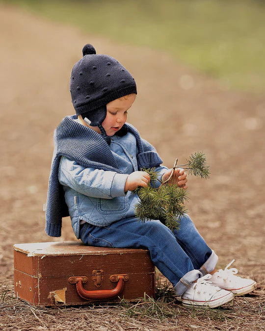 Toshi Beanie Earmuff Popcorn - Ink