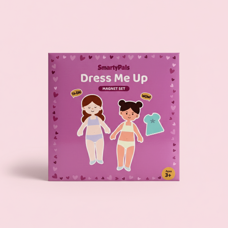 SmartyPals Dress Me Up Magnet Set - Mix & Match Magnetic Dolls for Kids