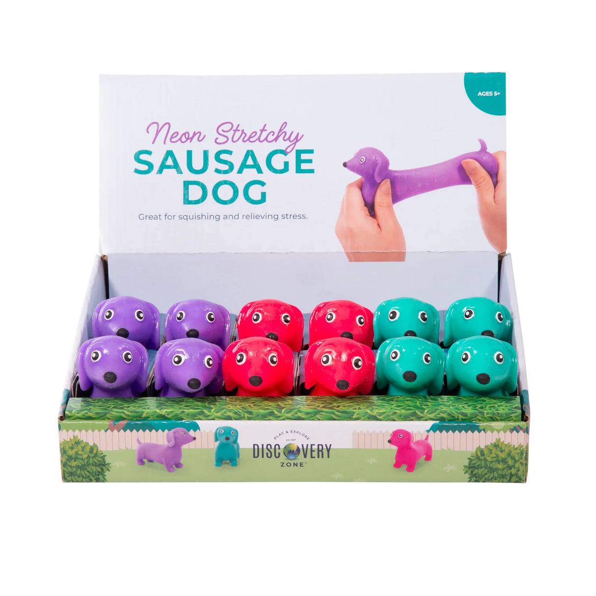 isGift Stretchy Sausage Dog - Neon