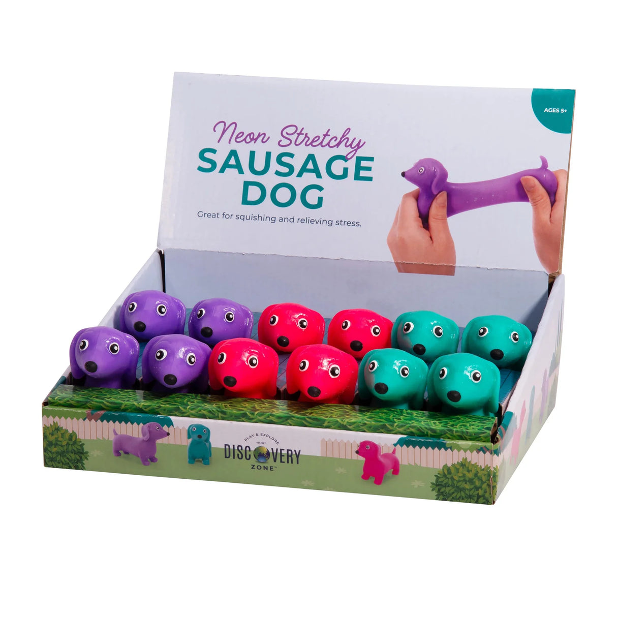 isGift Stretchy Sausage Dog - Neon