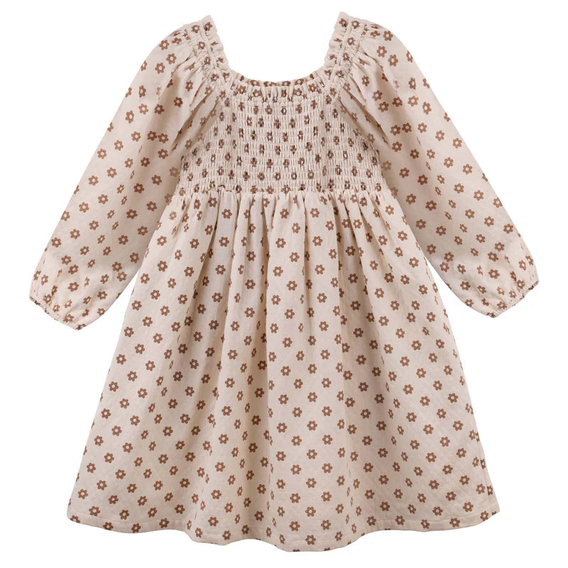 Designer Kidz Everly Long Sleeve Puff Dress