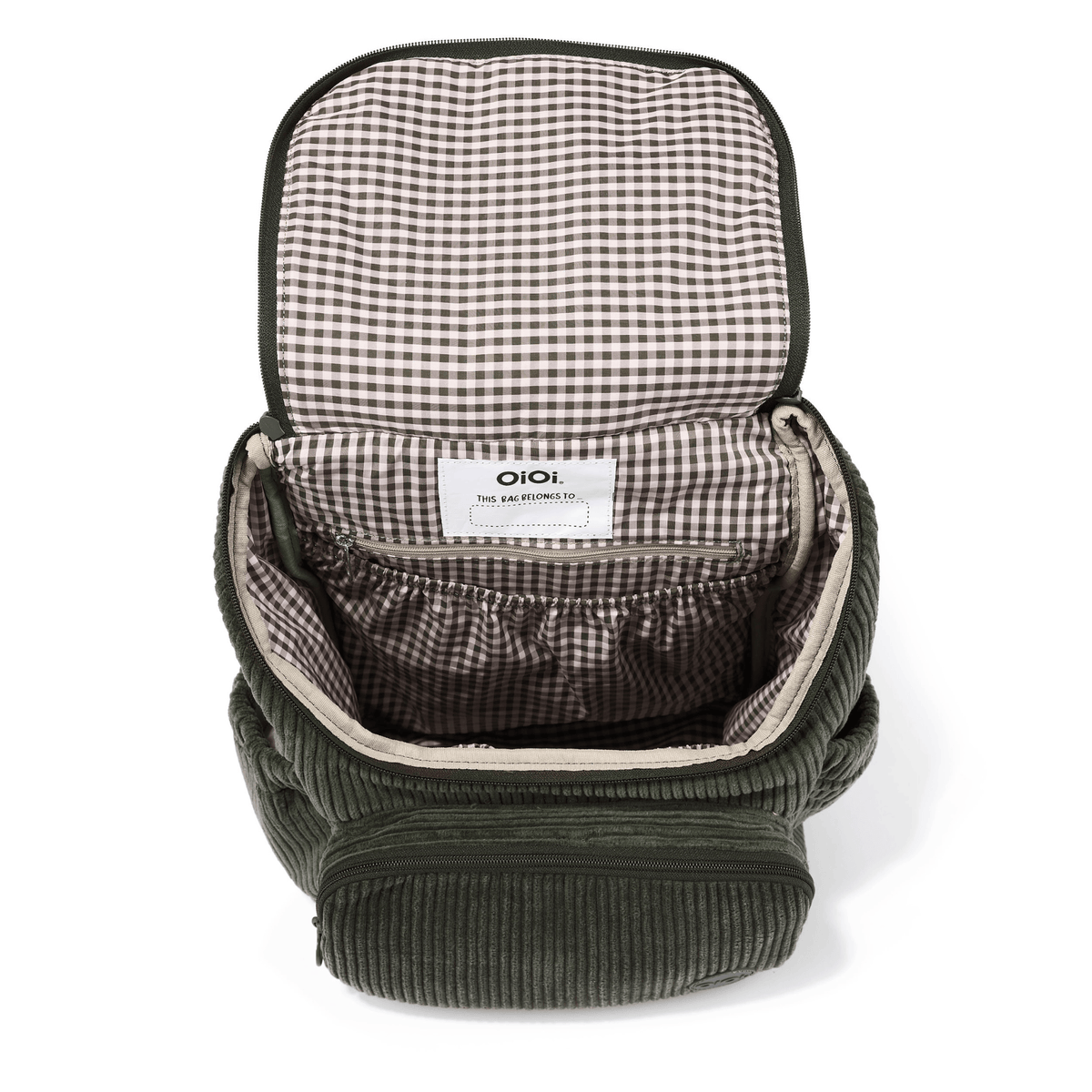 OiOi Signature Kids Corduroy Backpack - Moss
