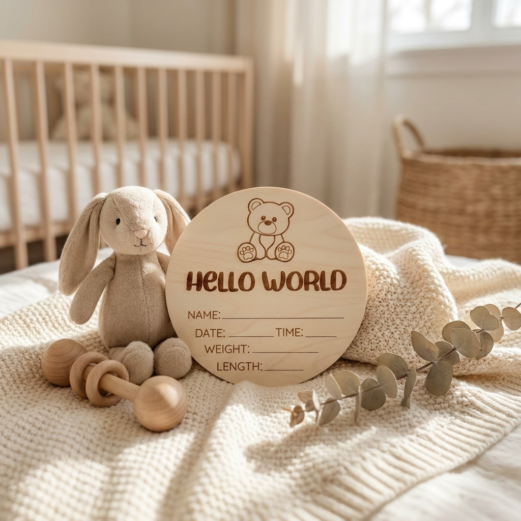 Timber Tinkers Hello world Teddy Bear