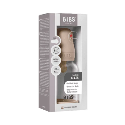 BIBs Glass Baby Bottle - 120ml - Blush