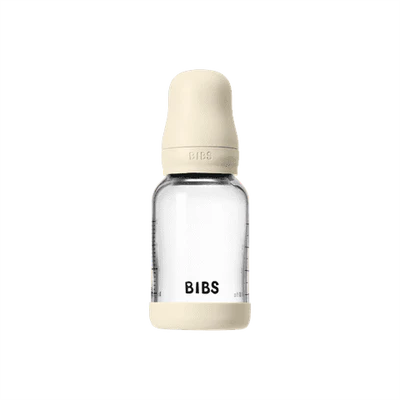 BIBs Glass Baby Bottle - 120ml - Ivory