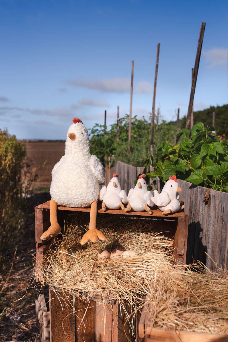 Nana Huchy Henrietta the Hen Rattle - Cream