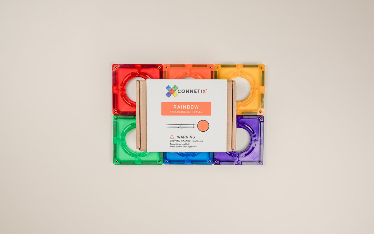Connetix Replacement Rainbow Balls 12pc