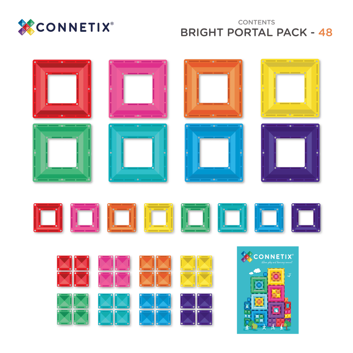 Connetix Bright Portal Pack 48pc