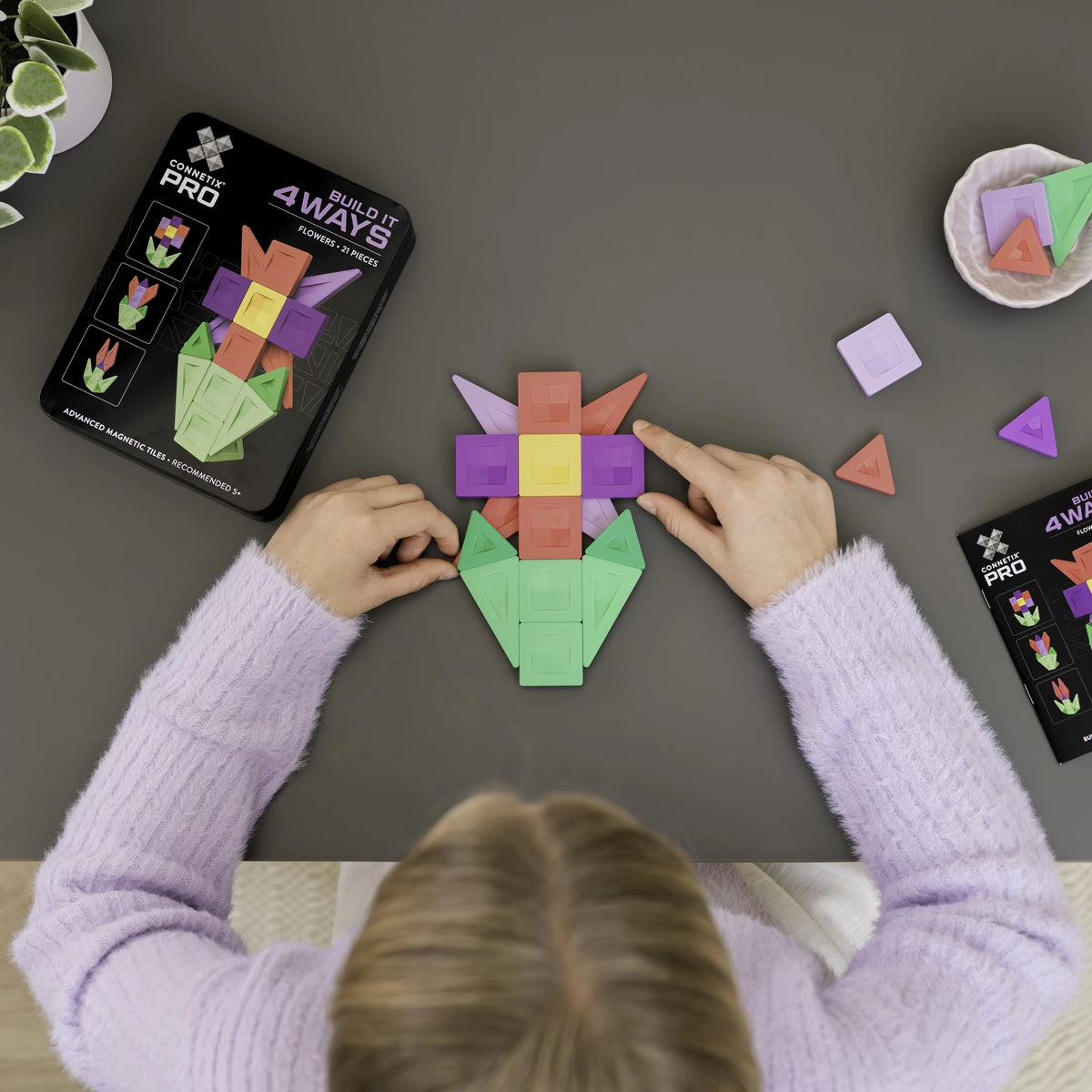 Connetix PRO Build It 4 Ways Flowers Pack - 21 pc