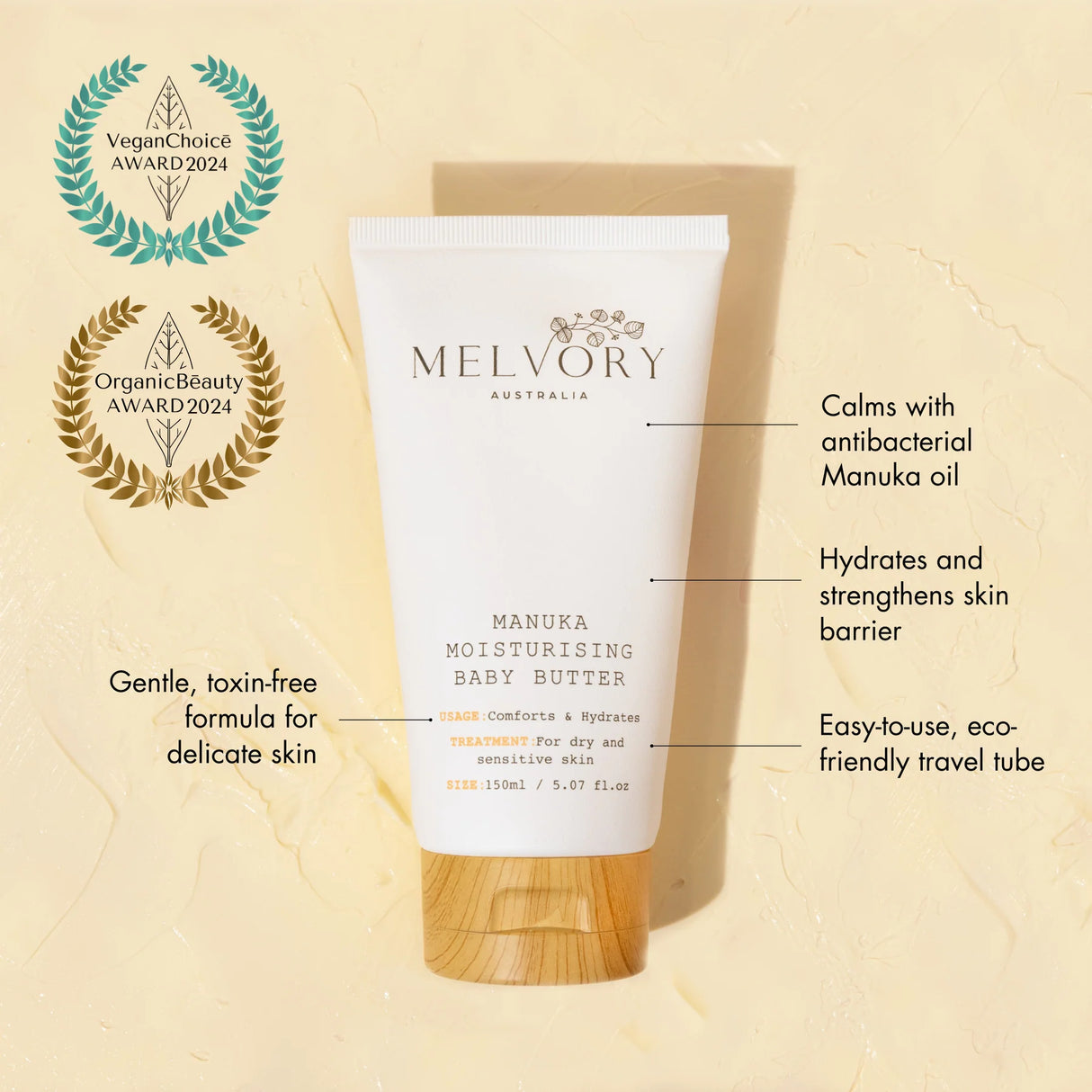 Melvory Manuka Moisturising Baby Butter