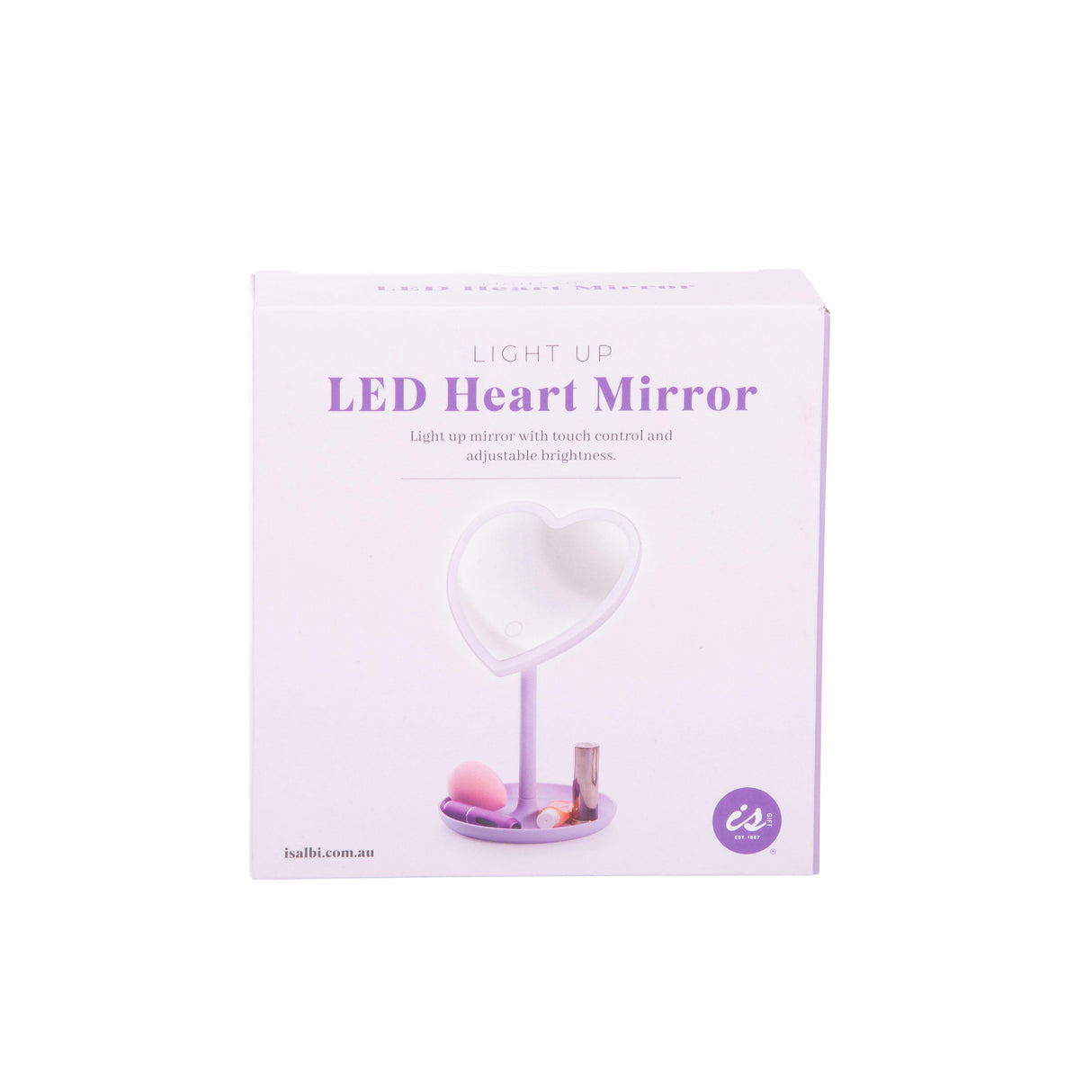 Light Up LED Heart Mirror