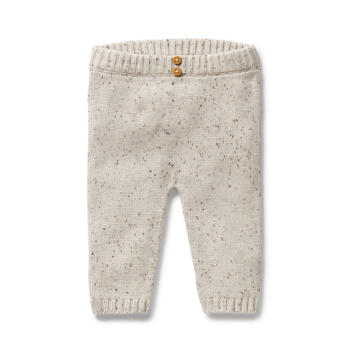 Wilson + Frenchy Organic Knitted Legging - Cookie and Cream