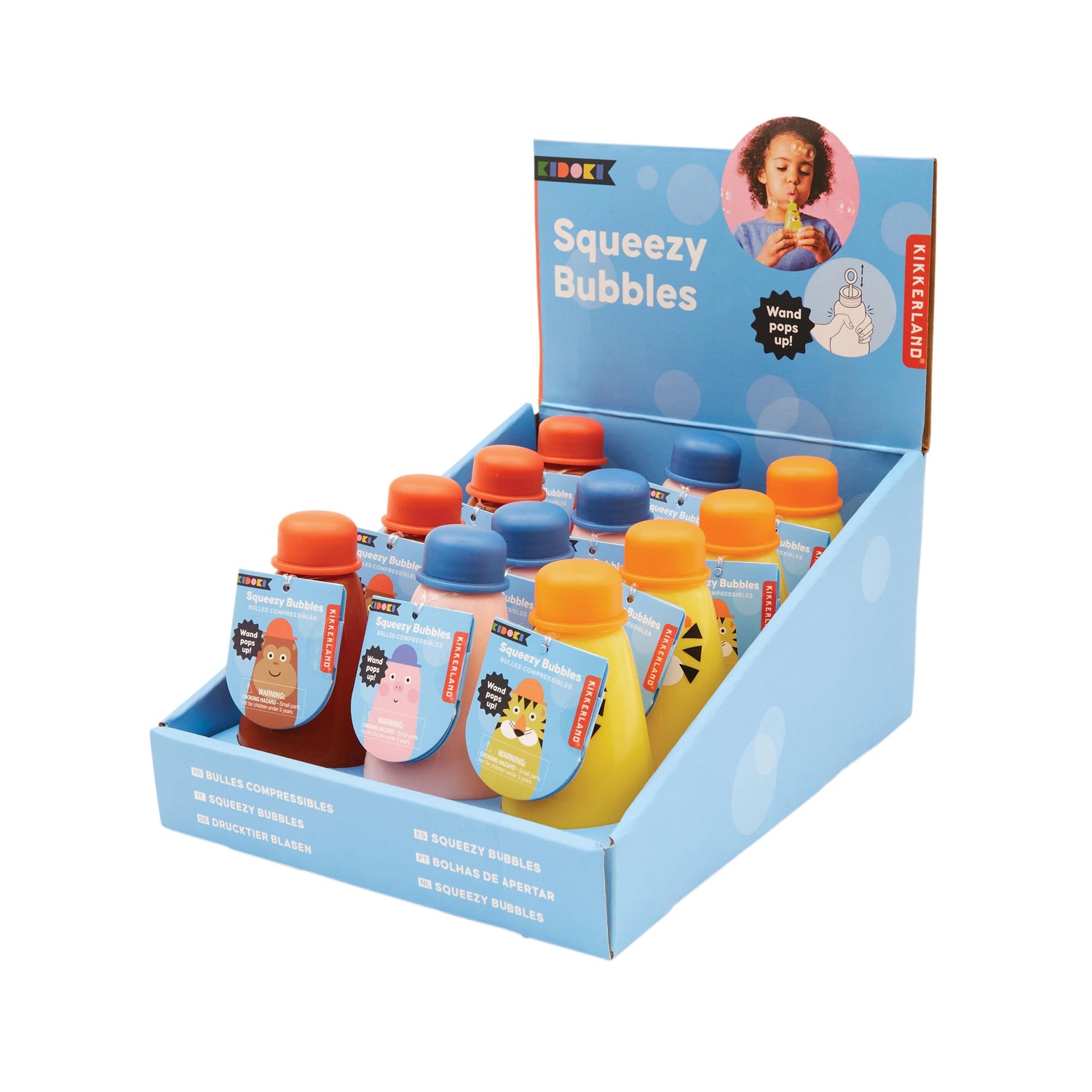 Kikkerland Kidoki Squeezy Bubbles