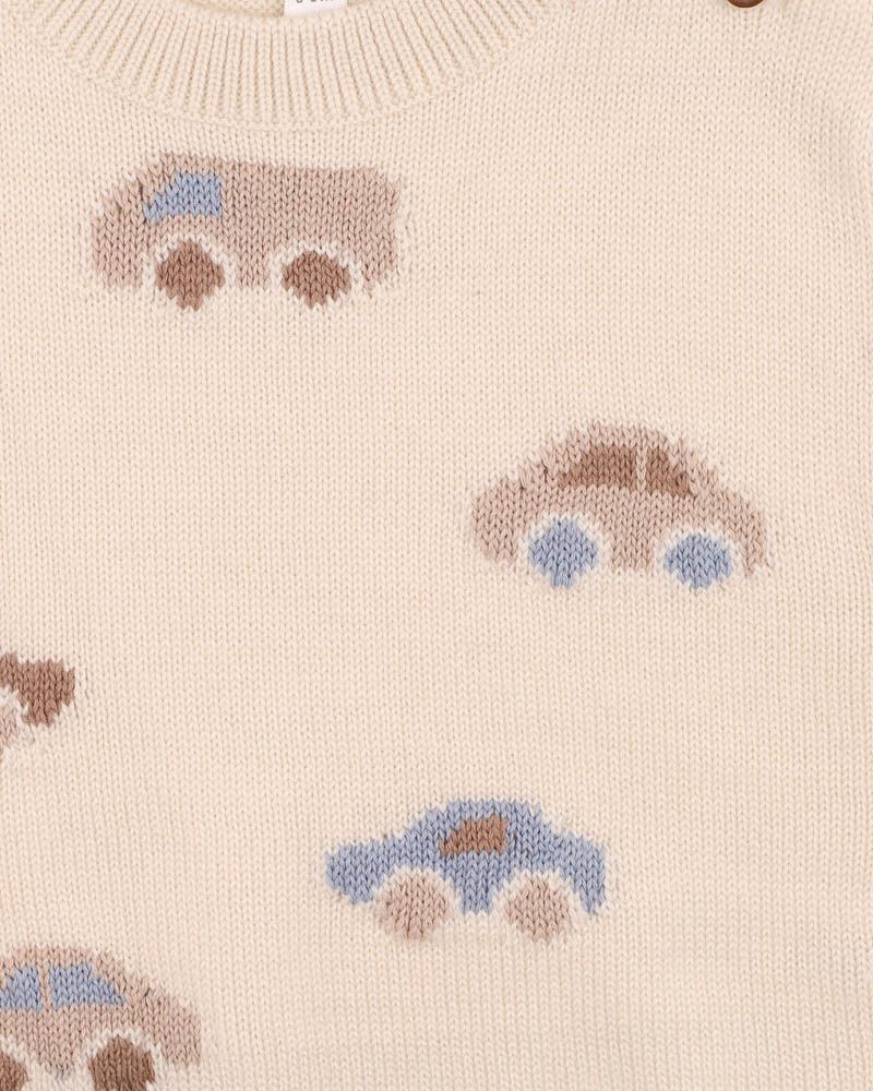 Minihaha Alvin Automobile Knitted Jumper