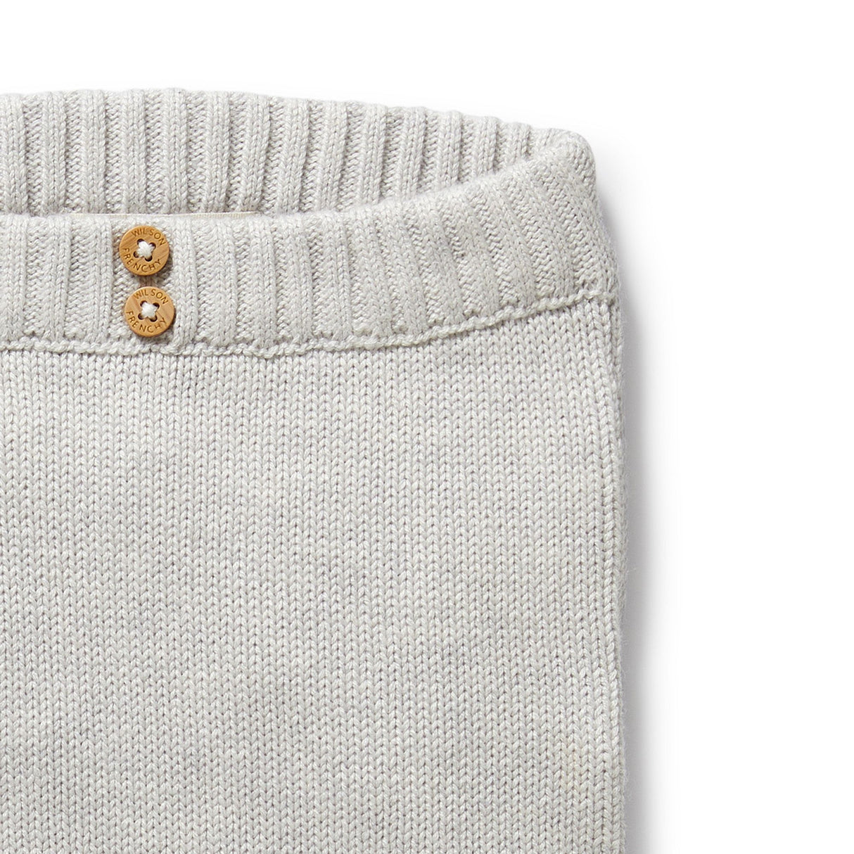 Wilson + Frenchy Organic Knitted Legging - Grey Melange