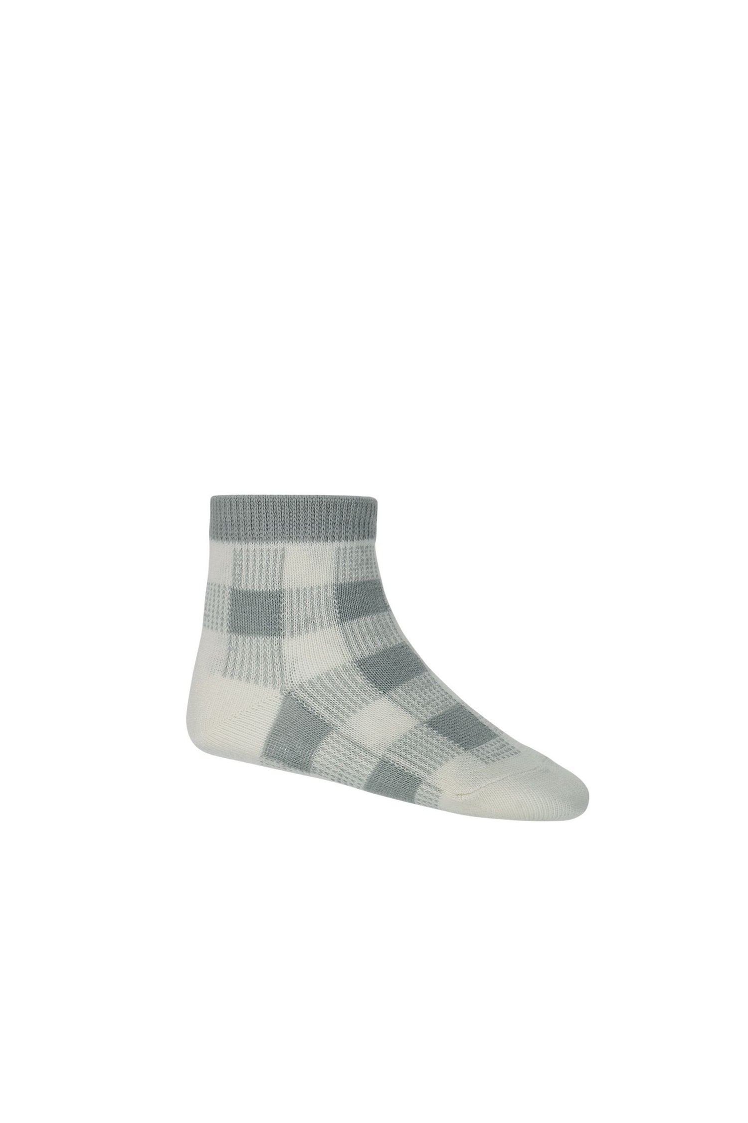 Jamie Kay Gingham Socks - Storm Grey