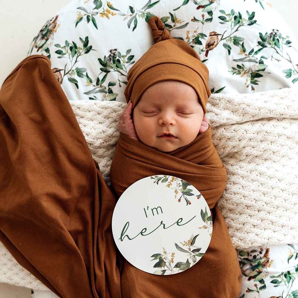 Snuggle Hunny Milestone Cards - Eucalypt & Sage