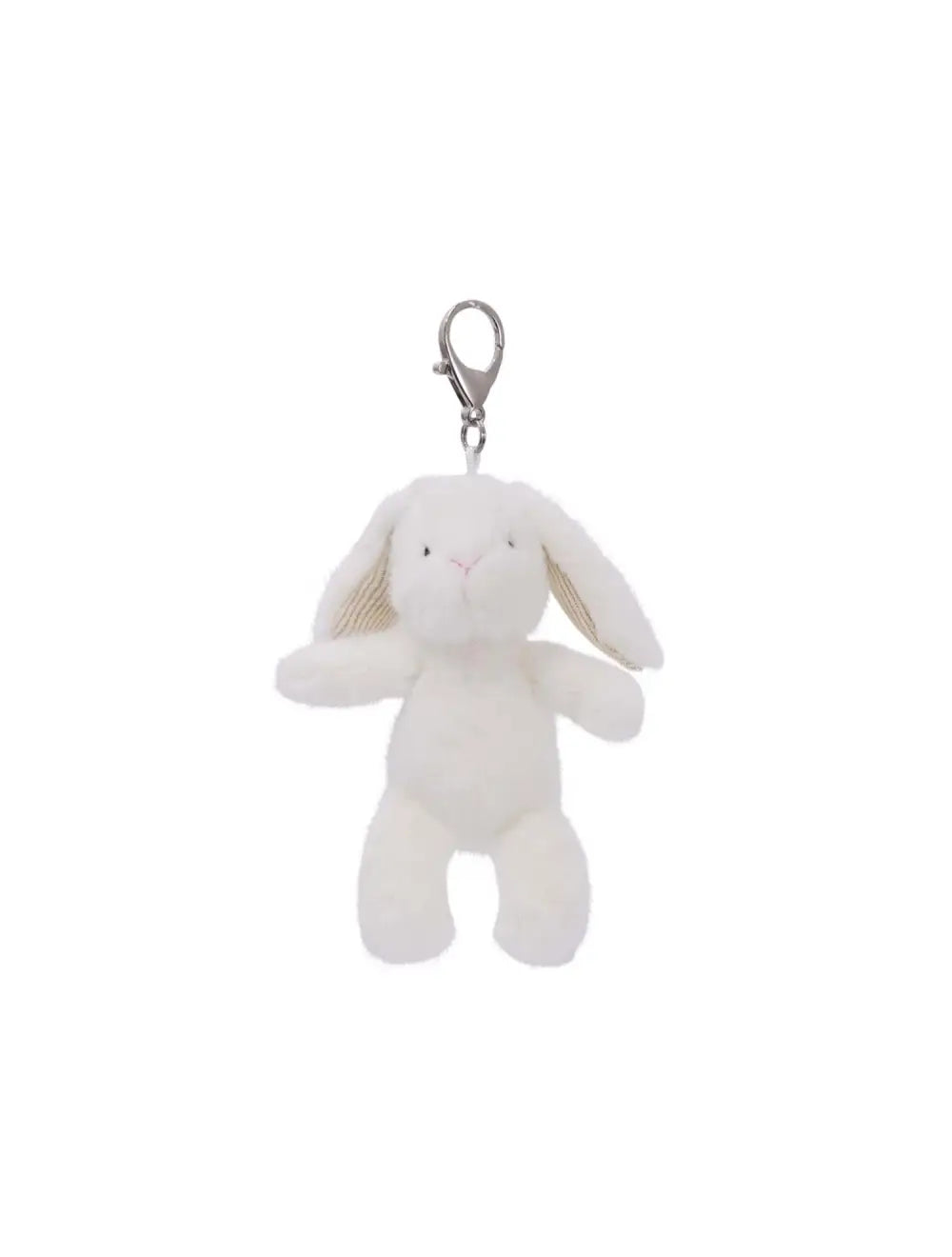 Mary Meyer Soft Bunny Bag Charm - White