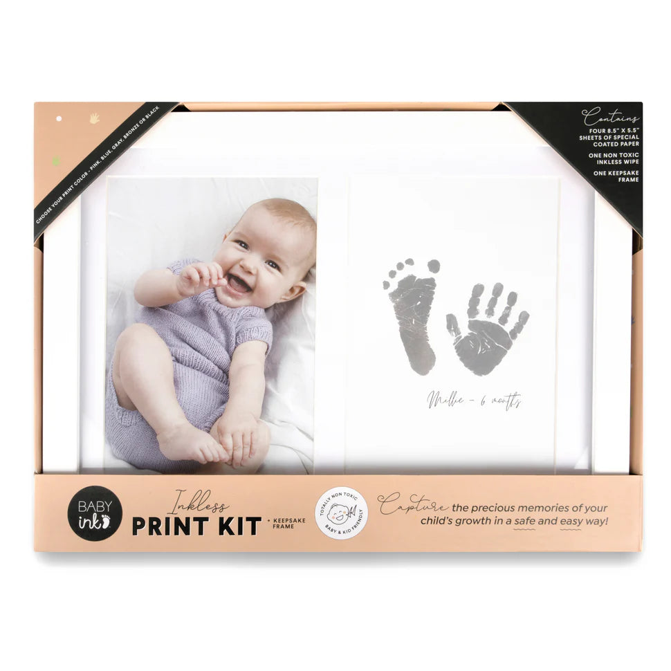 BABYink Ink-less Keepsake Frame Kit - White