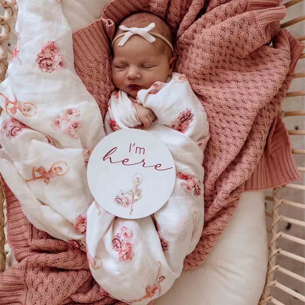 Snuggle Hunny Organic Muslin Wrap - Ballerina