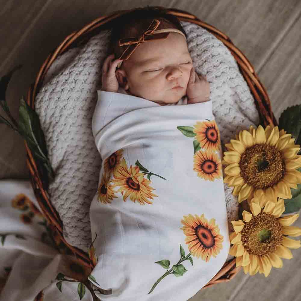 Snuggle Hunny Organic Muslin Wrap - Sunflower