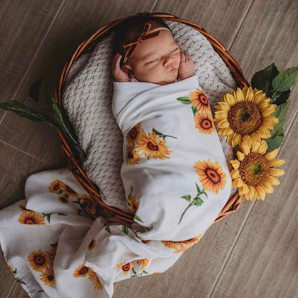 Snuggle Hunny Organic Muslin Wrap - Sunflower