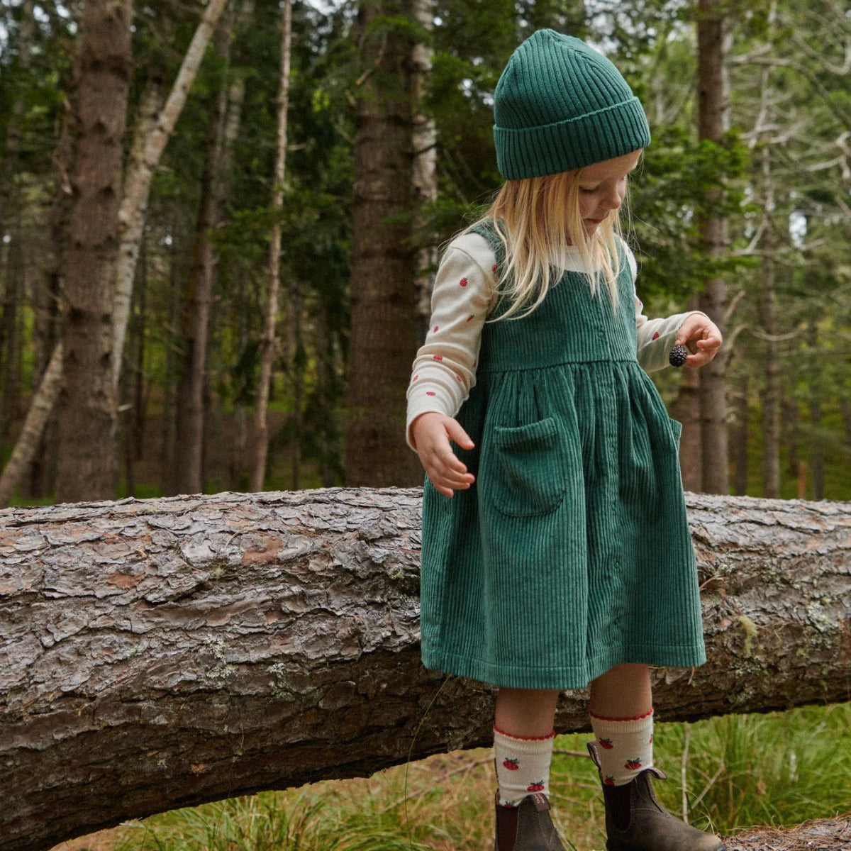 Nature Baby Amelia Pinafore - Pine