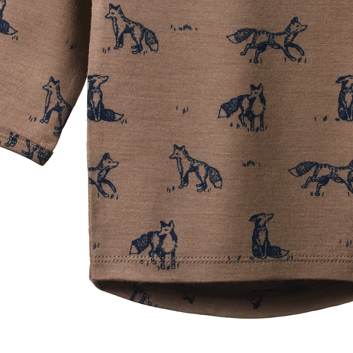 Nature Baby Merino Essential Tee - Foxy Print