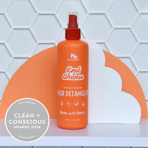No Nasties Kids Hair Detangling Spray in Mandarin and Grape 250ml