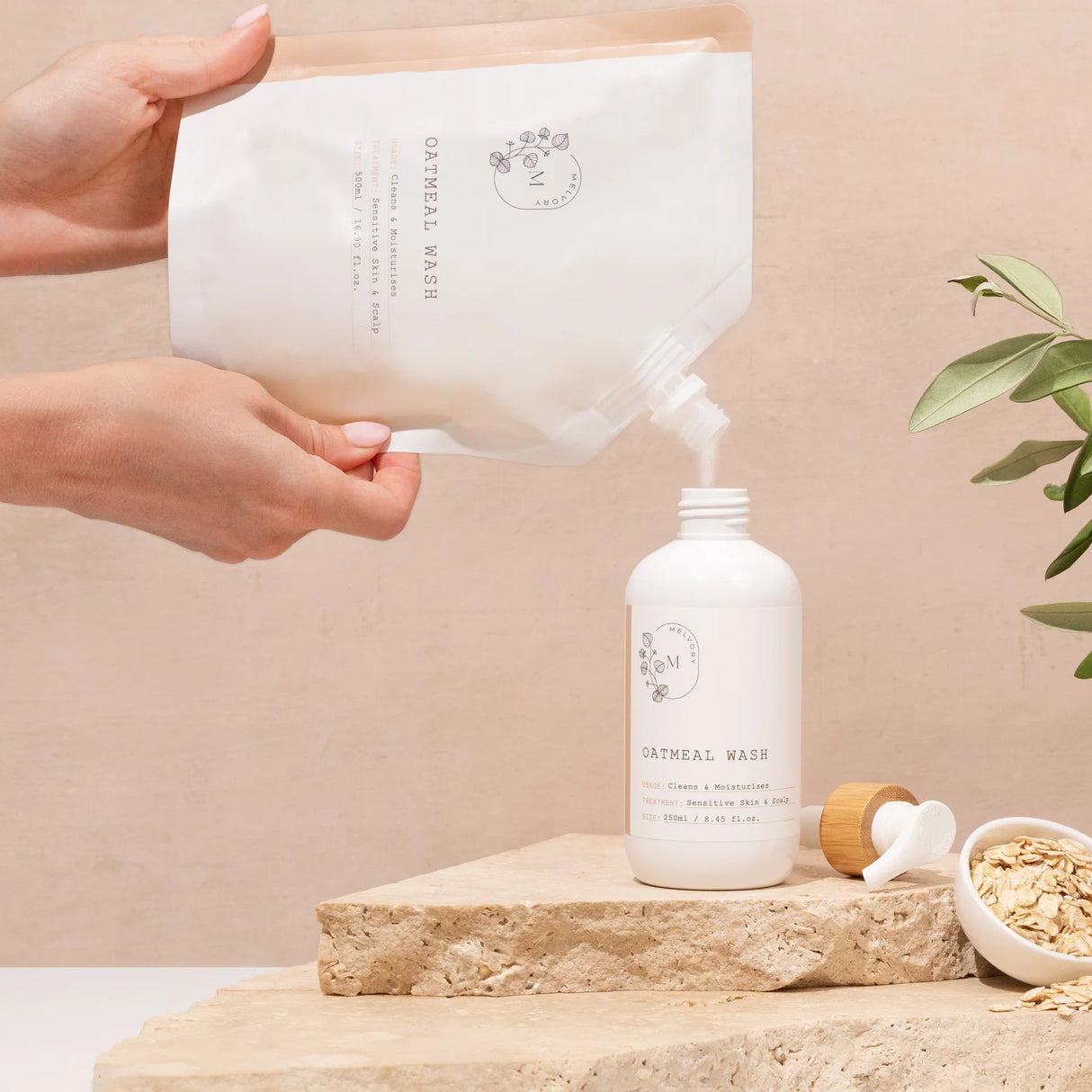 Melvory Oatmeal Wash Refill - 500ml