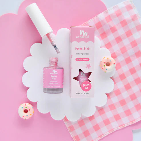 No Nasties Toxin Free Scented Kids Polish Strawberry Cupcake - Pastel Pink