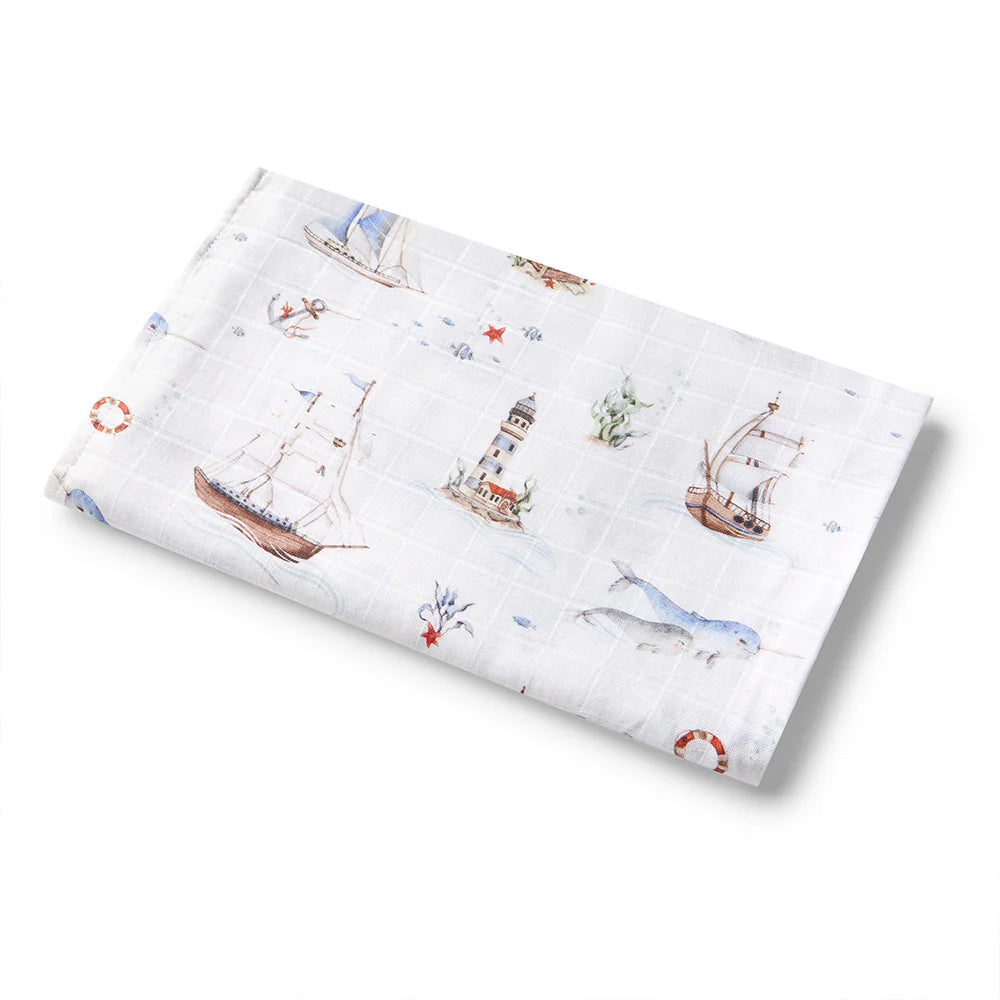 Snuggle Hunny Organic Muslin Wrap - Set Sail