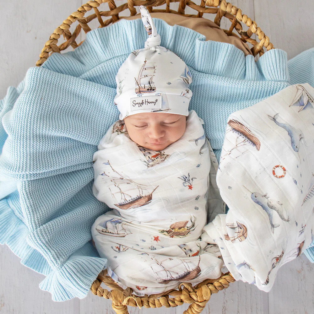 Snuggle Hunny Organic Muslin Wrap - Set Sail