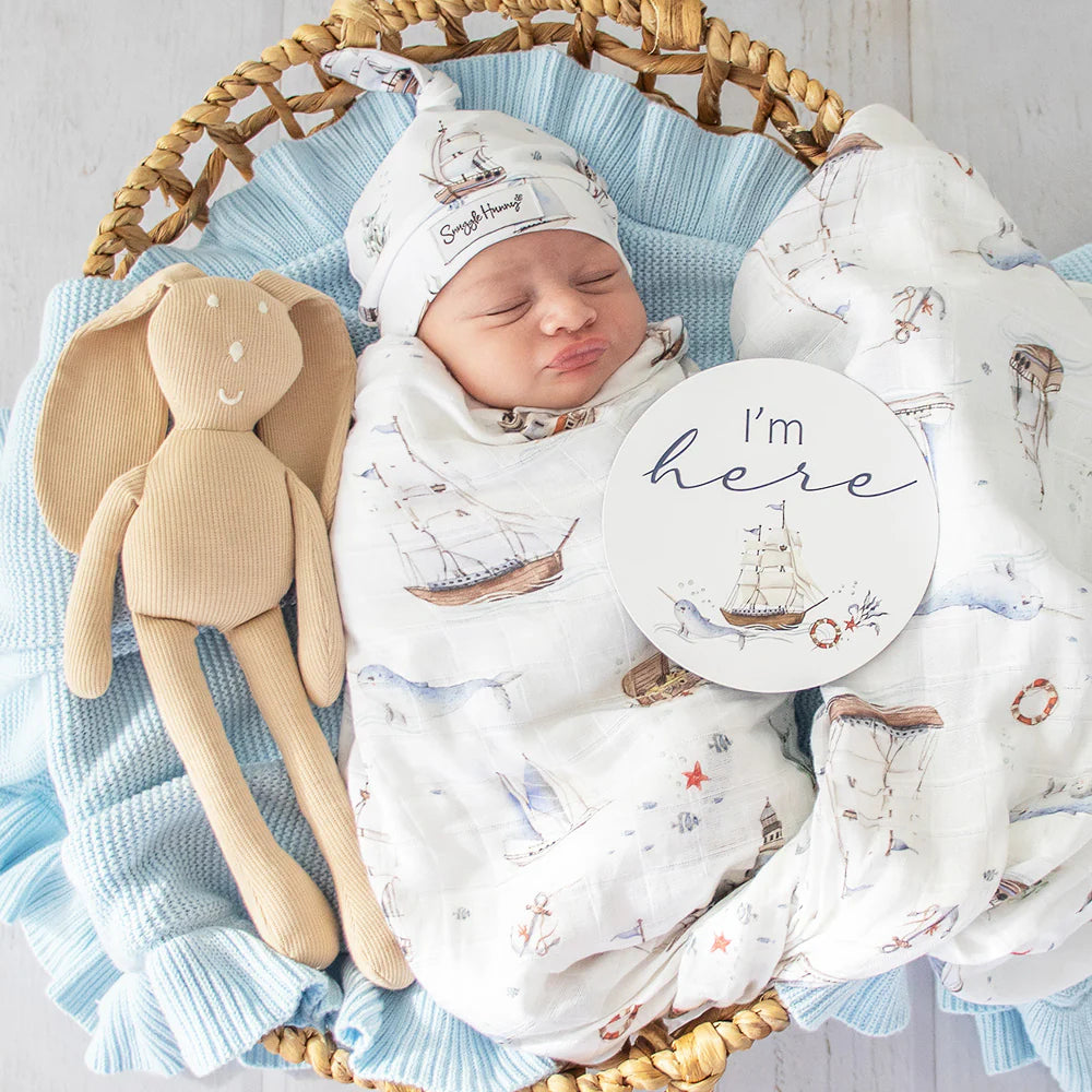 Snuggle Hunny Organic Muslin Wrap - Set Sail
